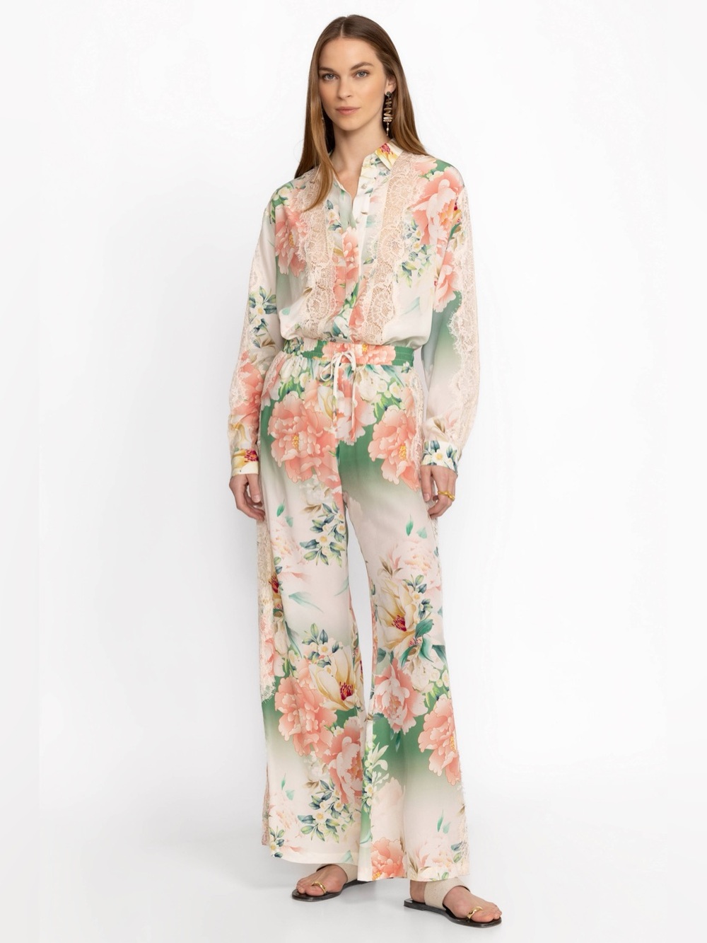NWT JOHNNY WAS RUKSANA SILK EASY PANT
